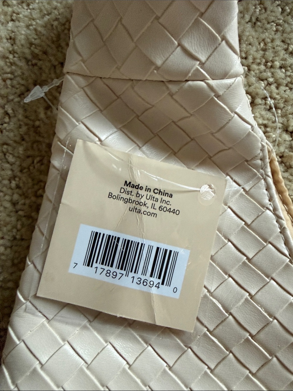 Ulta Beauty Cream Woven Shoulder Tote - Picture 4 of 7